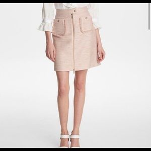 NWT Karl Lagerfeld French Rose Tweed Skirt